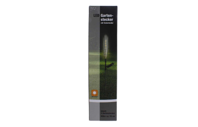 Solar LED Pflanzenstecker - Pampaswedel grün/weiß - ca. 70 cm - 2 Stück