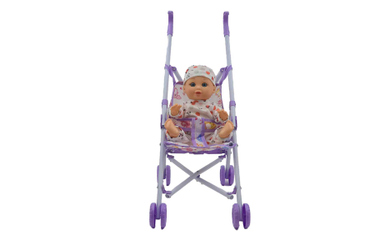 Puppenbuggyset mit Luisa - ca. 26 cm