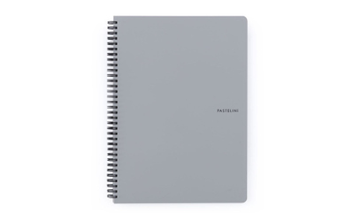 Pastelini - Collegeblock - A4 - grau