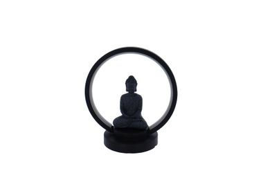 Lampe mit Buddha im Rahmen - ca. 20 x 12 x 22 cm