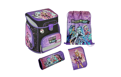 Monster High - Scooli EasyFit - Schulranzen Set - 5-teilig