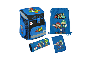 Super Mario - Scooli EasyFit - Schulranzen Set - 5-teilig