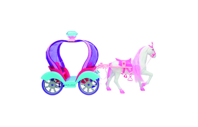 Besttoy - Prinzessinnenkutsche mit Pferd - rosa