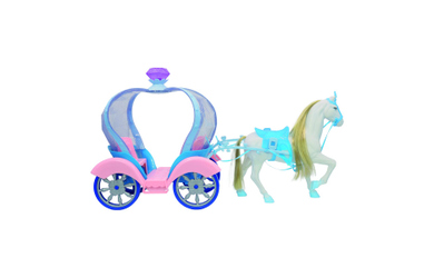 Besttoy - Prinzessinnenkutsche mit Pferd - blau
