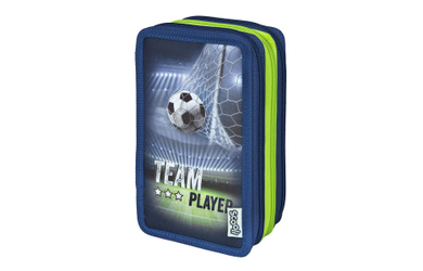 Team Player - Federmäppchen mit 3 Fächern - 30-teilig