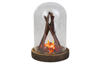 Zylinder mit Lagerfeuer - ca. 14x20 cm