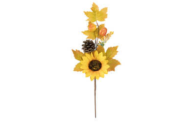 Herbst-Kunstblumenzweig - ca. 34 cm