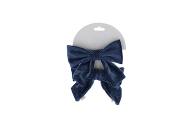 2er Set Schleifen blau - ca. 24 x 14,5 x 2,5 cm 