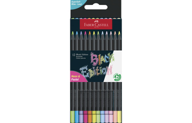 Buntstifte Set - Black Edition - Neon & Pastell