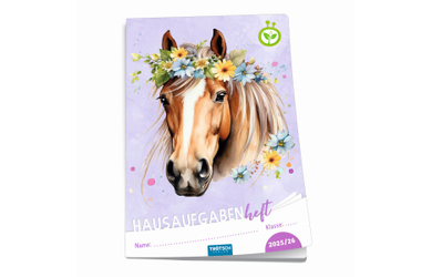 Hausaufgabenheft - Pferd