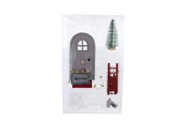 Dekoset Wichteltür - 11 Teile - ca. 7,5 x 13,2 x 0,9 cm