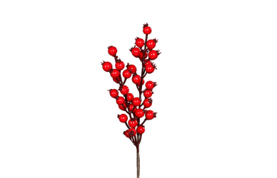Dekozweig - Hagebutte - rot