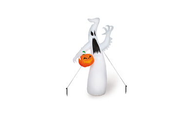 Halloweenfigur - Geist mit Kürbis - aufblasbar