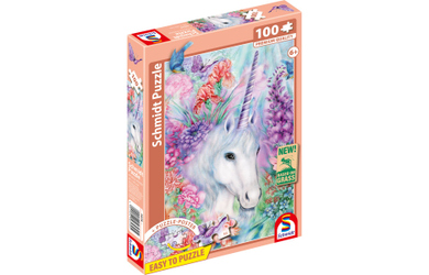 Kinderpuzzle - Sanfte Einhornschönheit - 100 Teile