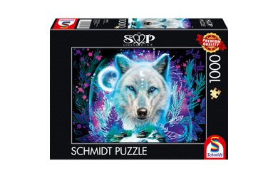 Puzzle - Sheena Pike - Neon Arktis-Wolf - 1000 Teile