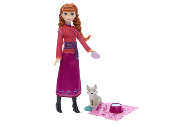 Die Eiskönigin - Anna-Puppe & Wolfsjunges - Spielset