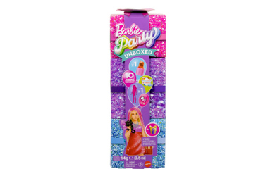 Barbie - Glam Party Unboxed - Puppe - Rotes Glitzerkleid