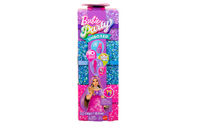 Barbie - Party Unboxed - Glam Party Serie - Pink Curvy Doll - Puppe - 1 Stück
