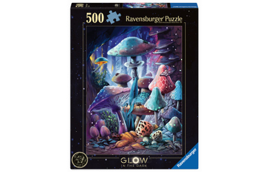 Puzzle - Pilze im Mondschein - 500 Teile - Glow in the dark