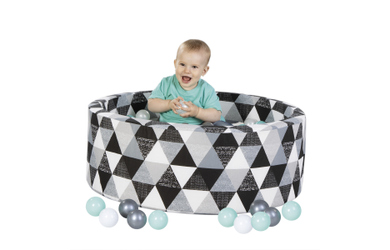 Besttoy - Bällebad - schwarz / weiß
