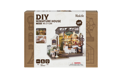 DIY - Holz Bastelset - Miniaturhaus - Cafe 17