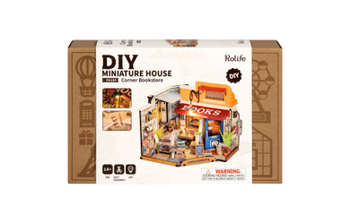 DIY - Holz Bastelset - Miniaturhaus - Buchladen