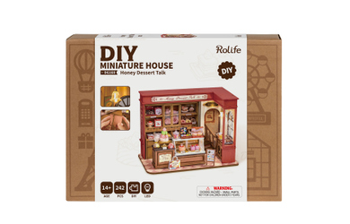 DIY - Holz Bastelset - Miniaturhaus - Konditorei