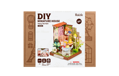 DIY - Holz Bastelset - Miniaturhaus - Tee-Ecke