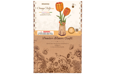 DIY - Holz Bastelset - Miniaturblume - Tulpe