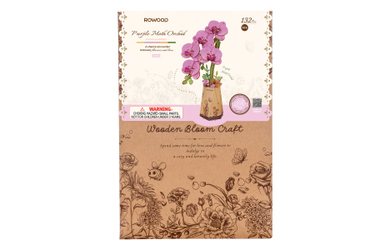 DIY - Holz Bastelset - Miniaturblume - Orchidee