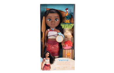 Vaiana 2 - Singende Vaiana Puppe - ca. 35 cm - mit Hei Hei und Zubehör