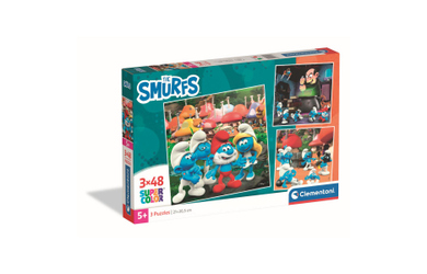 Die Schlümpfe - Kinderpuzzle Set - 3x48 Teile Supercolor