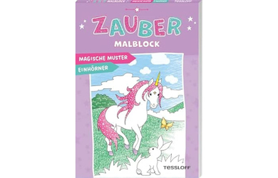 Zaubermalblock - Magische Muster - Einhörner 