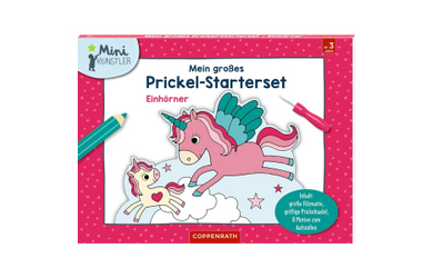 Mini-Künstler - Mein großes Prickel-Starterset - Einhörner 