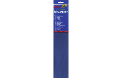 Fein-Krepp - brillantblau - 10 Papierlagen