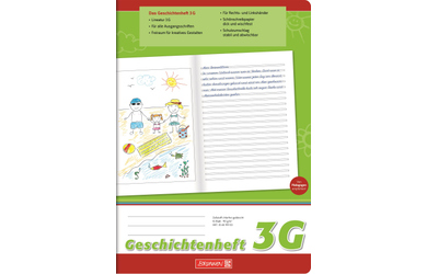 Geschichtenheft A4 - Lineatur 3G