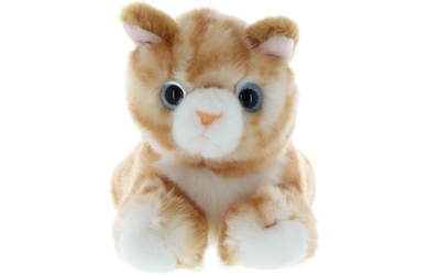 Besttoy - Plüsch-Katze - beige - liegend