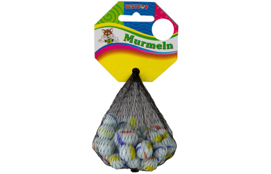 Besttoy - Glasmurmeln - weiß - 41-teilig