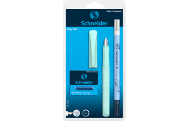 Füllhalter Easy Pen mit Tintenlöscher + 6 Patronen