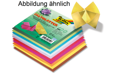 100 Faltblätter 20x20 cm