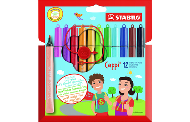 STABILO Cappi 12er Etui - Filzstifte