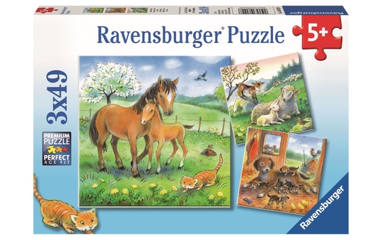 Puzzle-Box - Kuschelzeit - 3x 49 Teile 