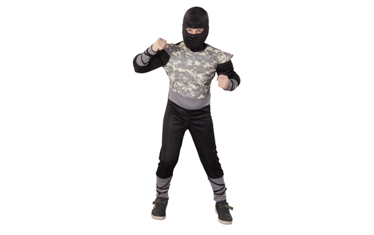Kostüm - Ninja, 2-teilig, für Kinder 