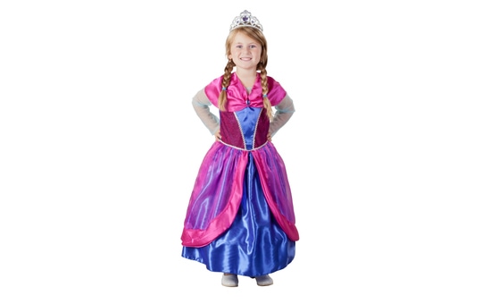 Kostüm - Prinzessin in blau/pink, für Kinder 