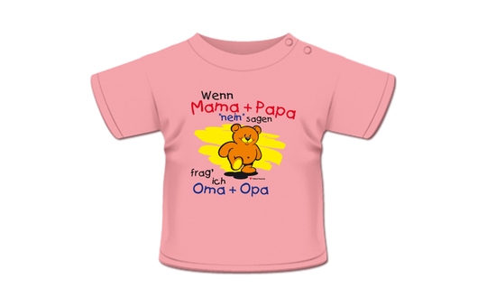 Wenn Mama und Papa nein sagen - T-Shirt rosa 