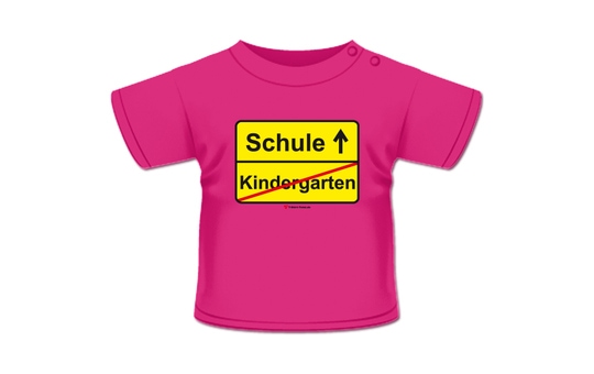 Kindergarten Schule T-Shirt pink 