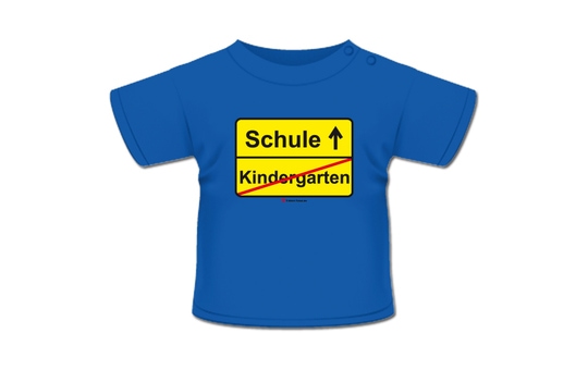 Kindergarten Schule T-Shirt royal-blau 