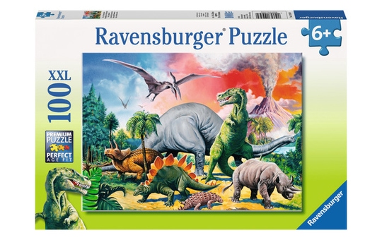 Puzzle - Unter Dinosauriern - 100 XXL Teile 