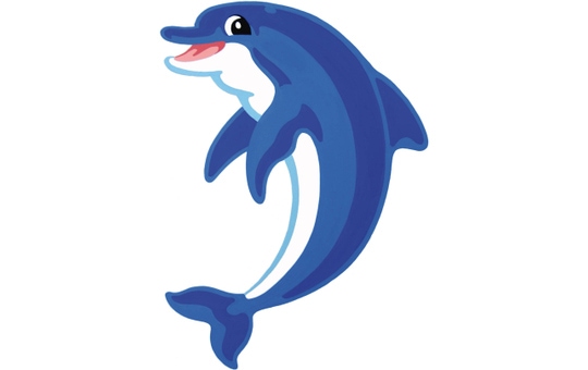 Delfin, Malen nach Zahlen Set 
