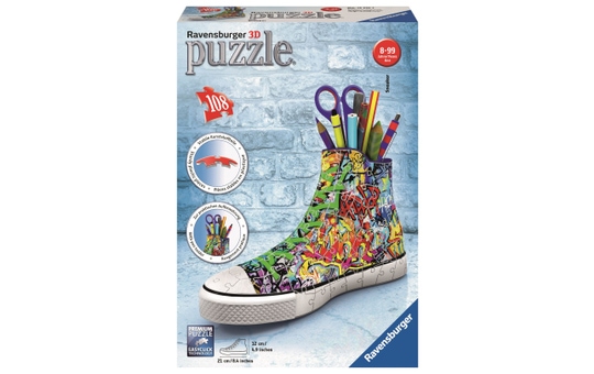 3D Puzzle - Sneaker Graffiti Style - 108 Teile 